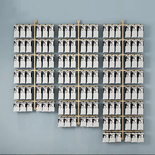 Estantes de pared ajustables, organizador que ahorra espacio para bufandas, cinturones, calcetines, sombreros, solución de almacenamiento doméstico y comercial