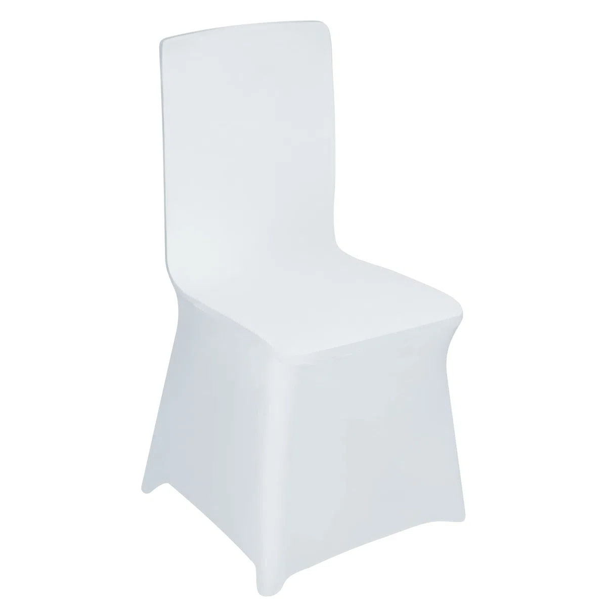UISEBRT 100 fundas universales para silla, elásticas, color blanco, modernas, para bodas y celebraciones, decoración de cumpleaños (100 unidades)