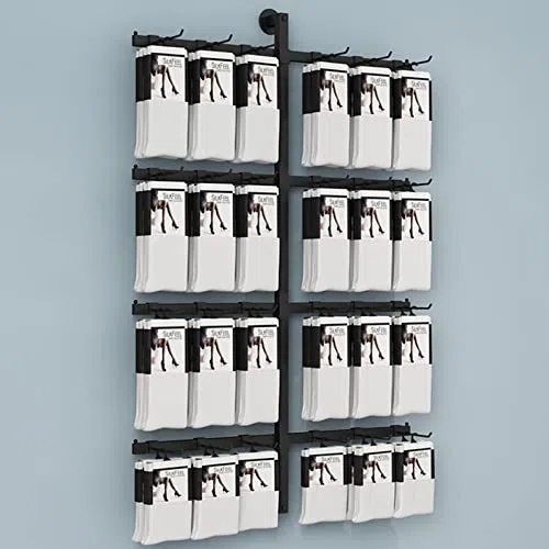 Estantes de pared ajustables, organizador que ahorra espacio para bufandas, cinturones, calcetines, sombreros, solución de almacenamiento doméstico y comercial