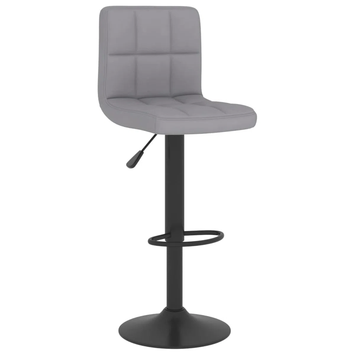 Homgoday Taburetes de bar, 2 unidades, gris claro, de tela, silla de oficina, silla de descanso, silla de bar, silla de escritorio para dormitorio o salón