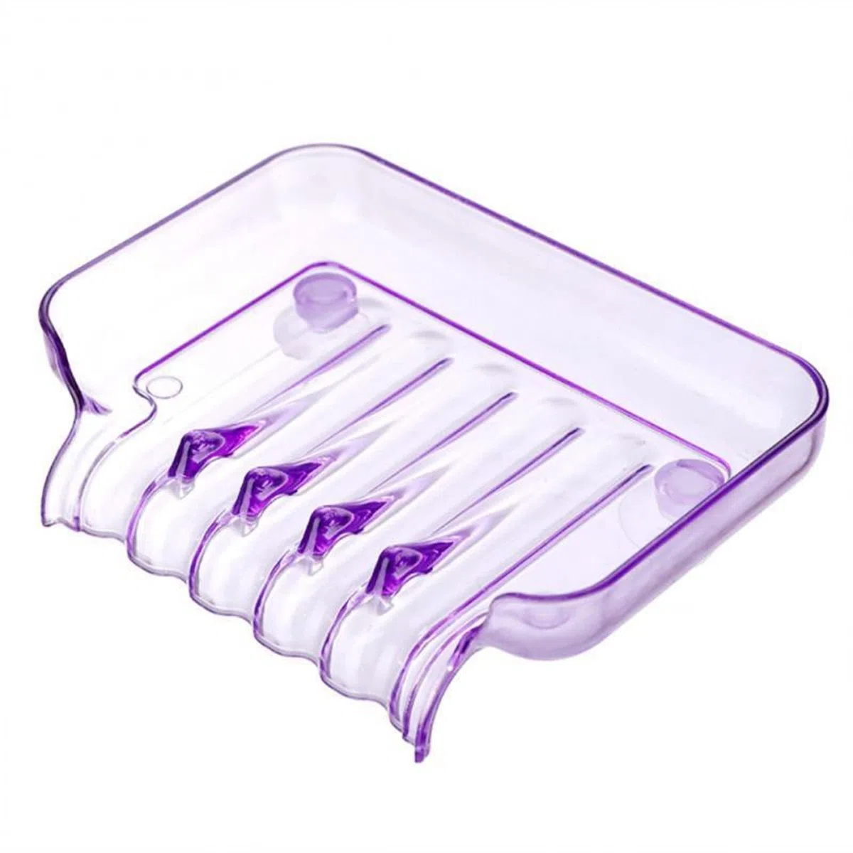 JINGYAN Jaboneras Drenaje Ventosa Caja de jabón Drenaje(Purple)